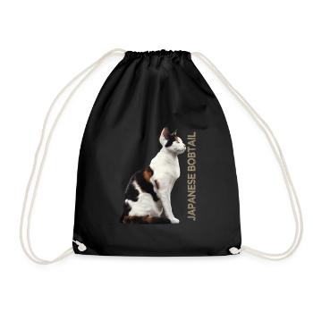 Japanese bobtail - Turnbeutel - Schwarz - Vorne