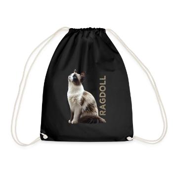 Poupée de chiffon - Sac de sport léger - noir - Devant