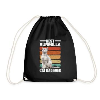 Burmilla Papa Cat - Sac de sport léger - noir - Devant