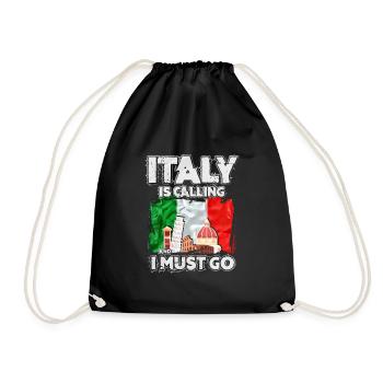 Italie - Sac de sport léger - noir - Devant