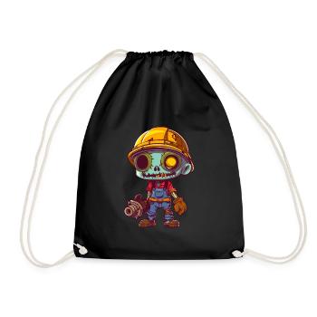 Pipe fitters Halloween - Drawstring Bag - black - Front