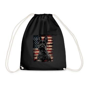 Scottish Terrier America États-Unis - Sac de sport léger - noir - Devant