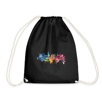 Bietigheim-Bissingen - Drawstring Bag - black - Front