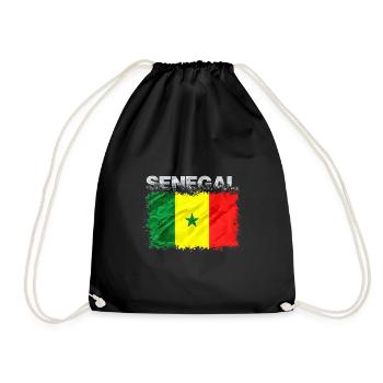 Senegal - Turnbeutel - Schwarz - Vorne