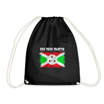 Burundi - Drawstring Bag - black - Front