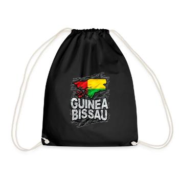 Guinea Bissau - Drawstring Bag - black - Front