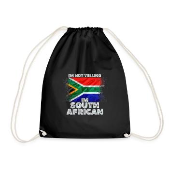 Afrique du Sud - Sac de sport léger - noir - Devant
