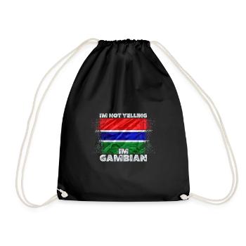 Gambia - Drawstring Bag - black - Front