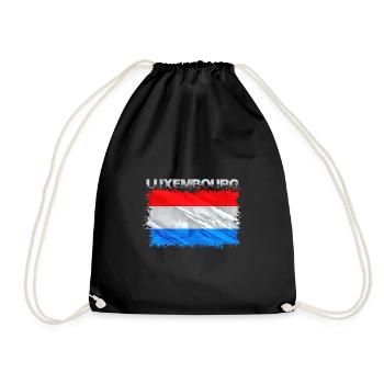 Luxembourg - Drawstring Bag - black - Front