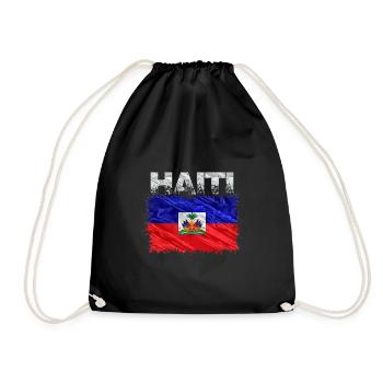 Haiti - Drawstring Bag - black - Front