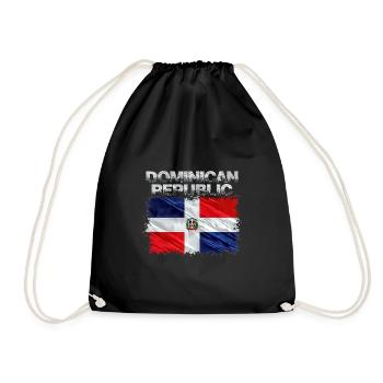 République dominicaine - Sac de sport léger - noir - Devant