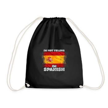 Spanien - Turnbeutel - Schwarz - Vorne