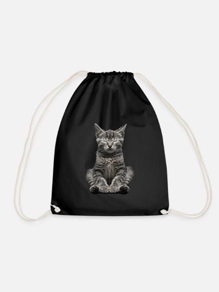 Katze - Turnbeutel - Schwarz