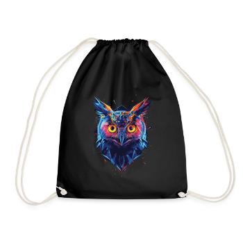 Hibou - Sac de sport léger - noir - Devant