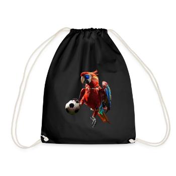Parrot - Drawstring Bag - black - Front