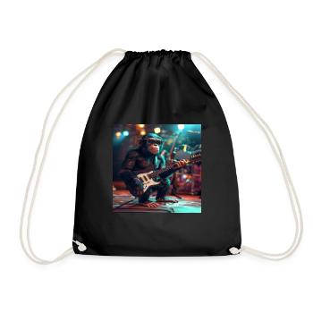 Chimpanzé - Sac de sport léger - noir - Devant
