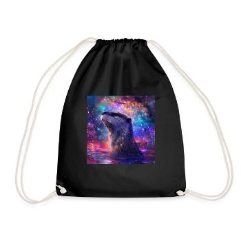 Otter - Drawstring Bag - black - Front