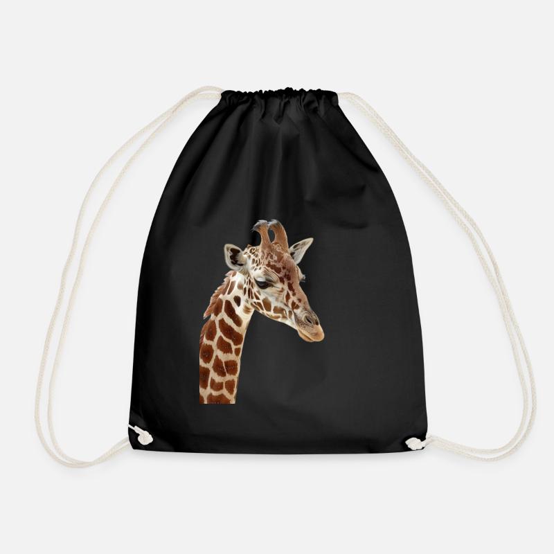Giraffe - Turnbeutel - Schwarz
