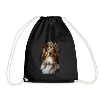 Shetland Sheepdog - Turnbeutel - Schwarz - Vorne