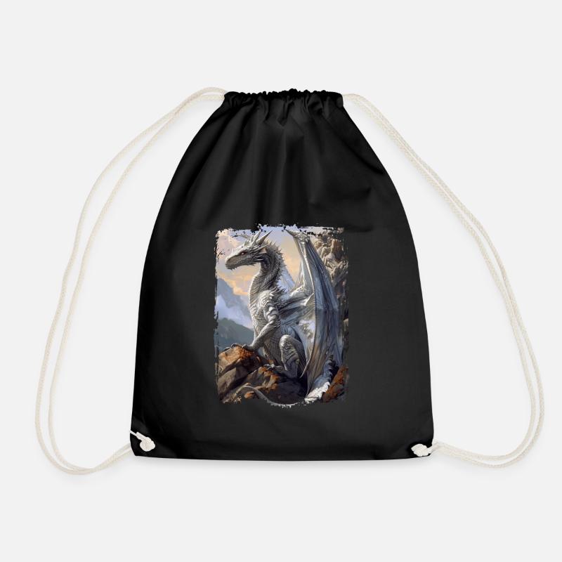 Drachen - Turnbeutel - Schwarz