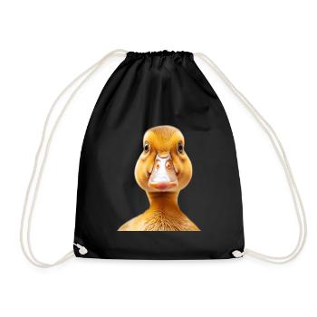 Duck - Drawstring Bag - black - Front
