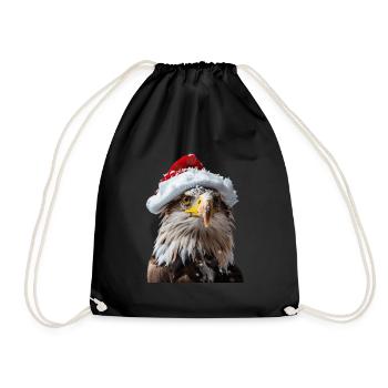 Eagle - Drawstring Bag - black - Front