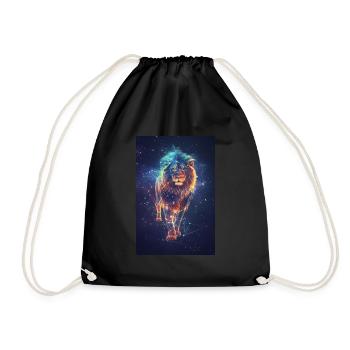Twins - Drawstring Bag - black - Front
