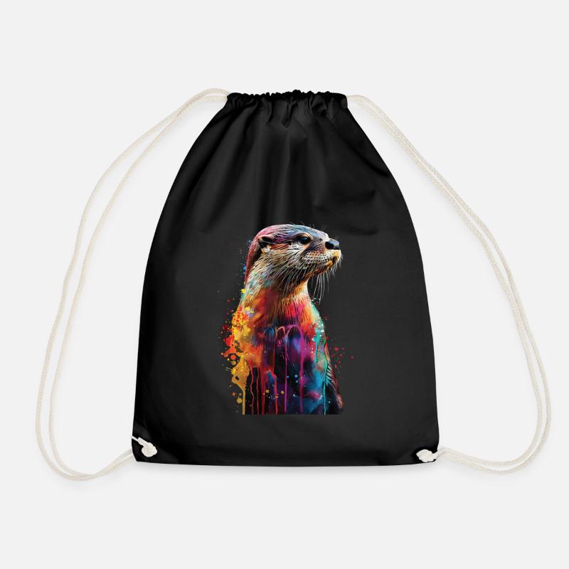 Otter - Turnbeutel - Schwarz