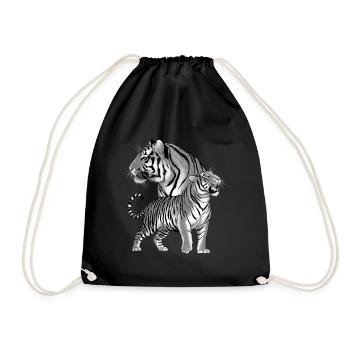 Tigre - Sac de sport léger - noir - Devant