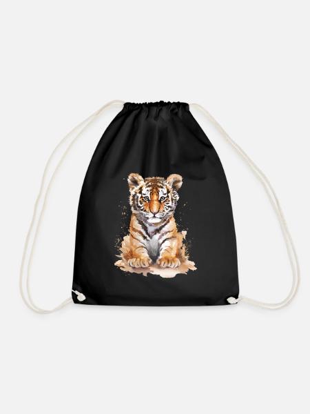 Tiger - Turnbeutel - Schwarz
