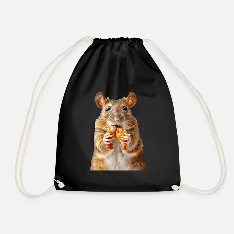 Ratte - Turnbeutel - Schwarz