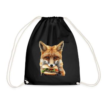 Fuchs - Turnbeutel - Schwarz - Vorne
