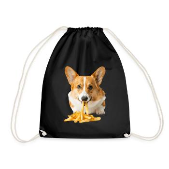 Corgi gallois Pembroke - Sac de sport léger - noir - Devant