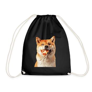 Akita - Drawstring Bag - black - Front