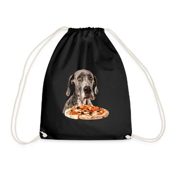 Deutsche Dogge - Turnbeutel - Schwarz - Vorne