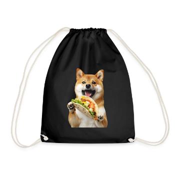 Shiba Inu - Sac de sport léger - noir - Devant