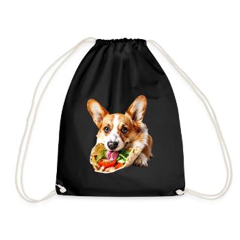 Corgi gallois de Pembroke - Sac de sport léger - noir - Devant