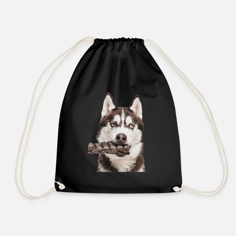 Sibirischer Husky - Turnbeutel - Schwarz