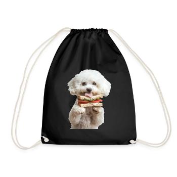 Bichon Frisé - Sac de sport léger - noir - Devant