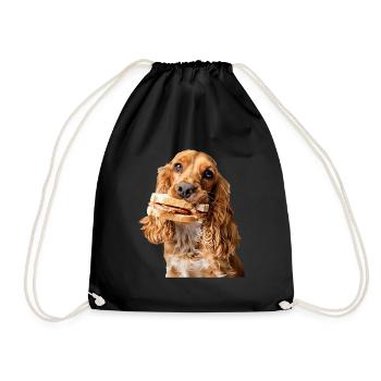 Cocker Spaniel - Turnbeutel - Schwarz - Vorne