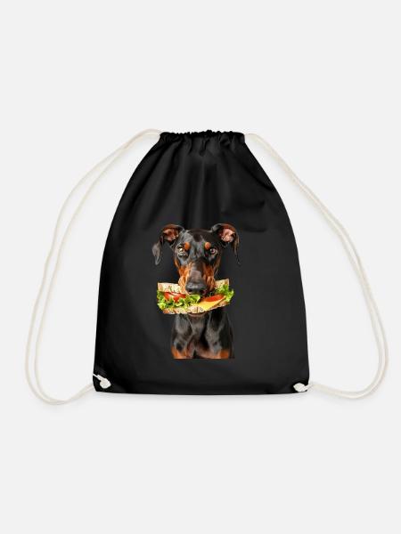 Dobermann - Turnbeutel - Schwarz