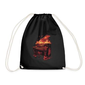 Piano - Drawstring Bag - black - Front