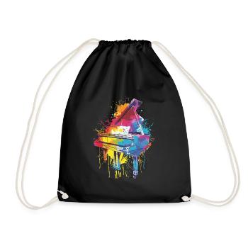 Piano - Drawstring Bag - black - Front