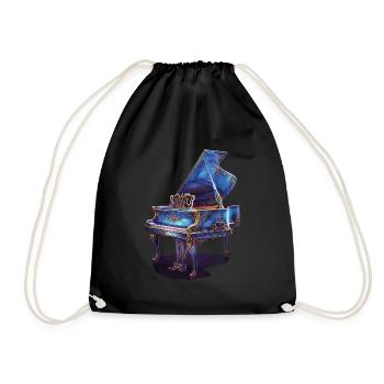 Piano - Drawstring Bag - black - Front