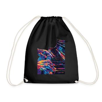Piano - Drawstring Bag - black - Front