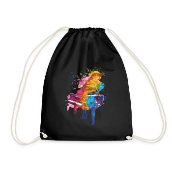Piano - Drawstring Bag - black - Front