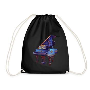 Piano - Drawstring Bag - black - Front