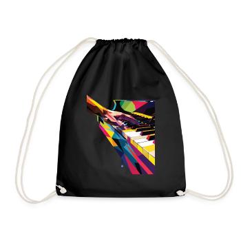 Piano - Drawstring Bag - black - Front