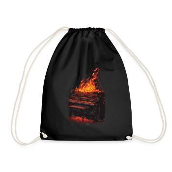 Piano - Drawstring Bag - black - Front