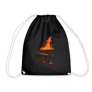 Piano - Drawstring Bag - black - Front